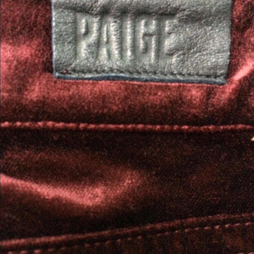 Paige Verdugo Ankle slim elegant jeans burgundy